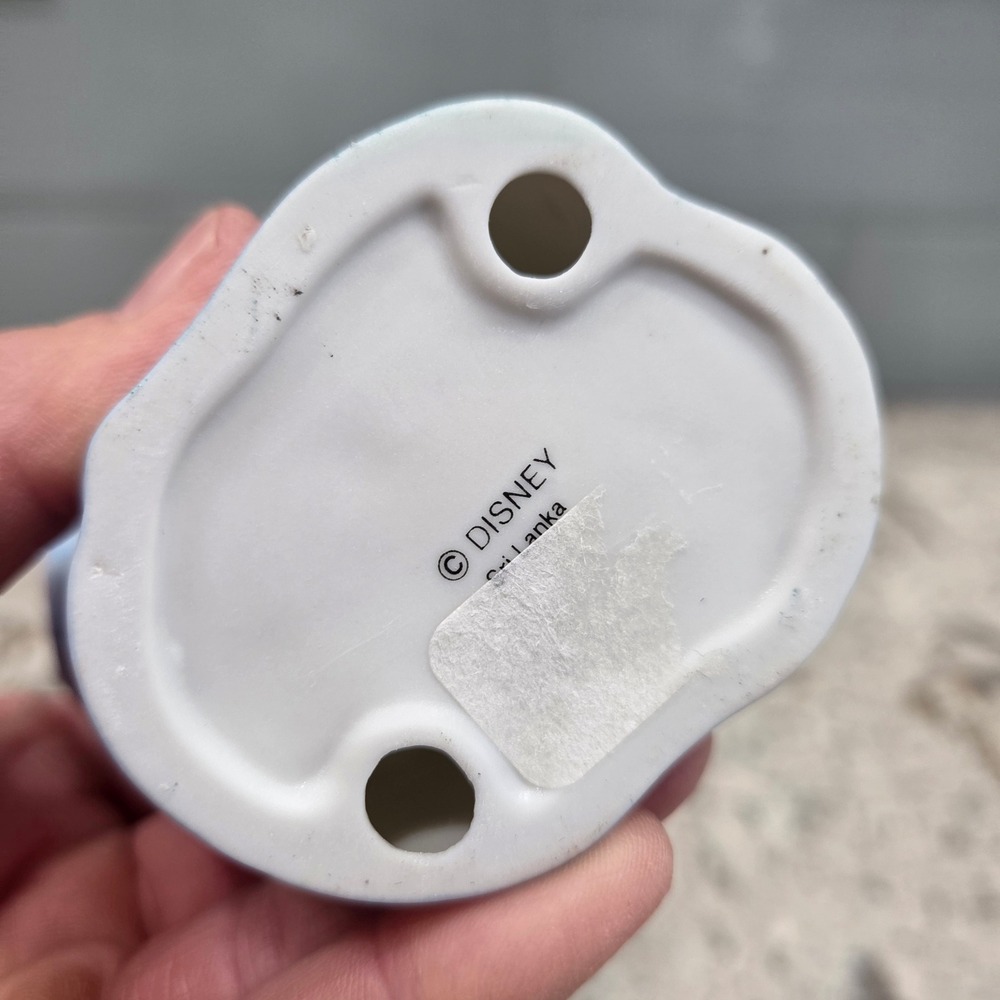 Disney Cinderella Fairy Godmother Porcelain Figurine Blue Red Bow 4.5 Inch - Picture 8 of 8